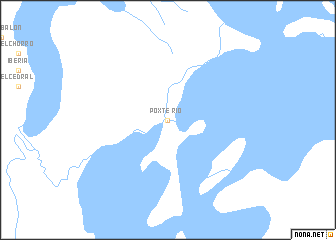 map of Río Poxté